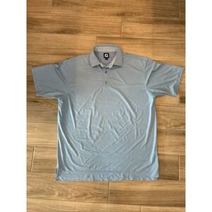 FootJoy Golf Polo Men's XLarge FJ Logo Performance Blue
